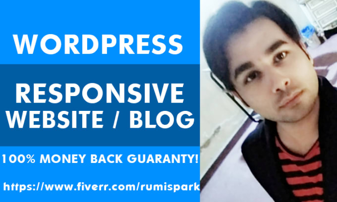 I will design responsive wordpress website for you