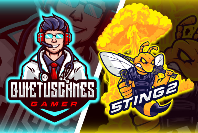 I will do an awesome cartoon or mascot logo design for esports, twitch, sports, gaming