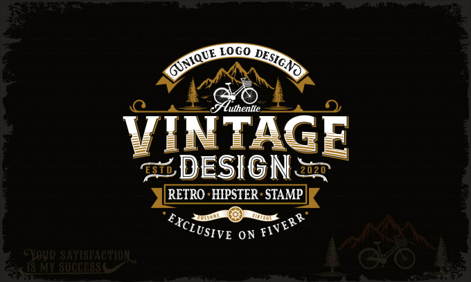 I will do retro vintage badge logo design